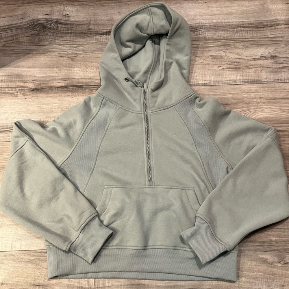 Amazon Trendy Queens Cropped Long Sleeve Fleece Quarter Zip Pullover Sweatshirt